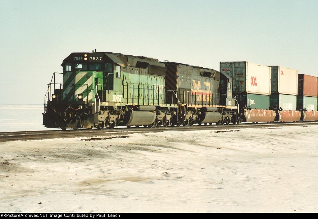 Westbound stack train